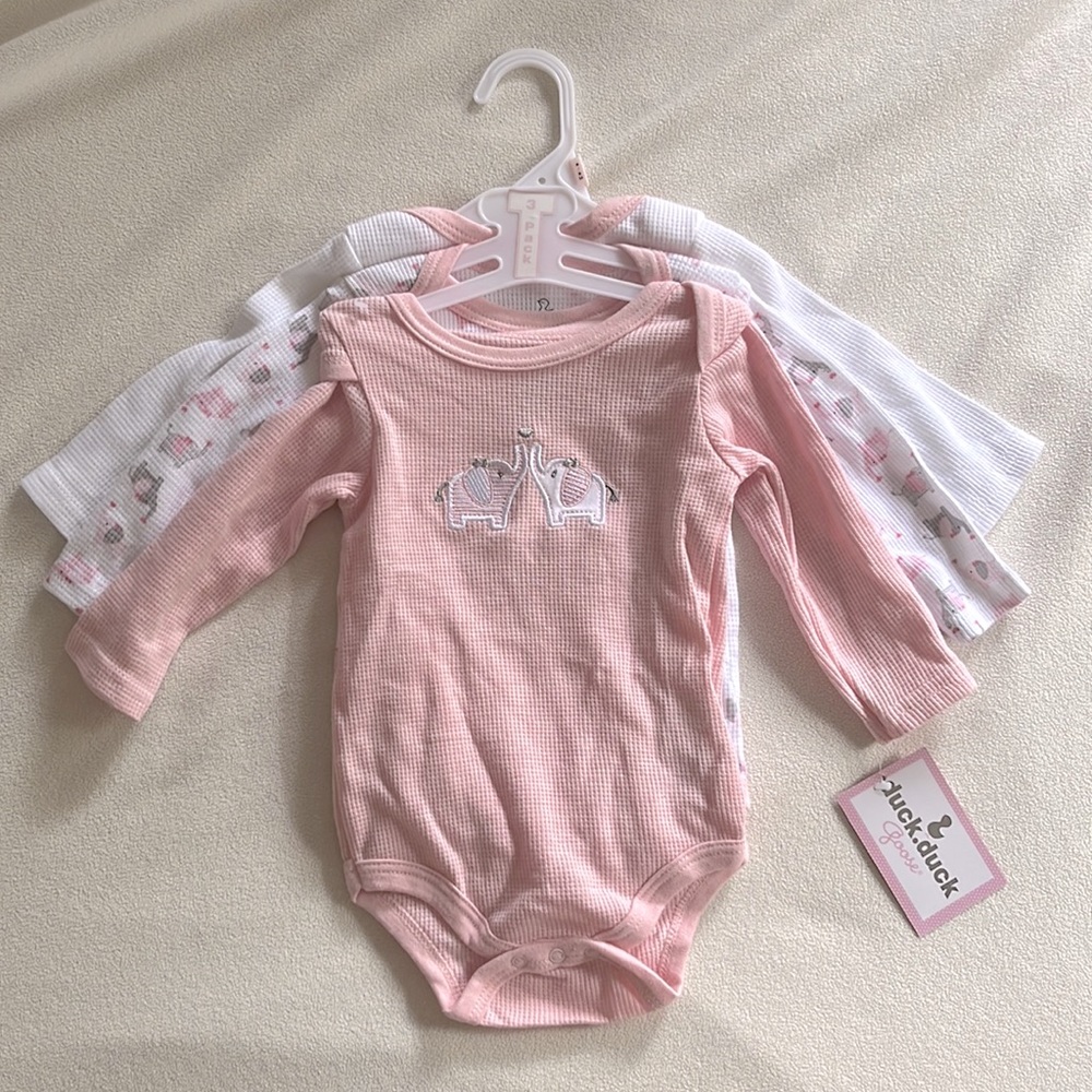 3 Pack Baby Girl Onesies